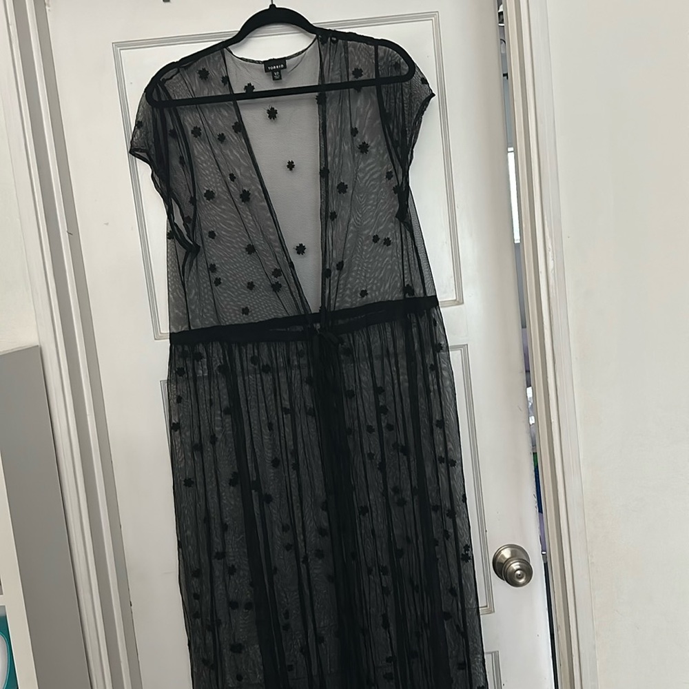 Torrid mesh swim cover up maxi length size 1/2